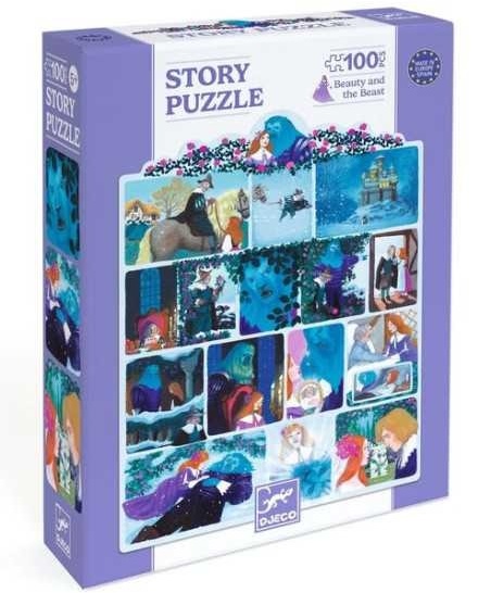 Story puzzle La Belle et la Bête 100 pièces - Djeco